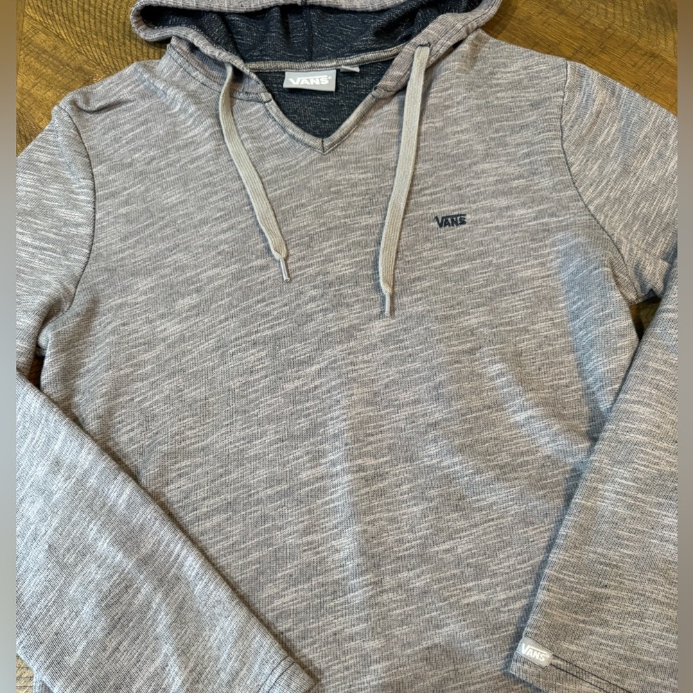 Vans Heather Gray Men's Hooded Sweater - Picture 5 of 11